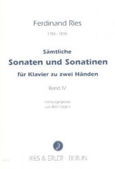 Sämtliche Sonaten und Sonatinen f. Klavier 2ms. Band IV 