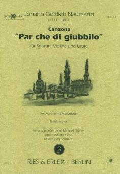 Canzona 'Par che di giubbilo' 