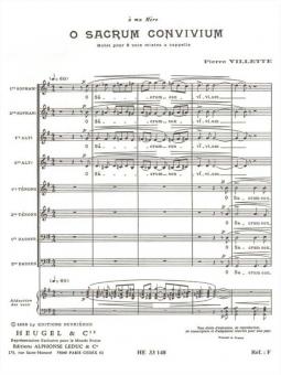 O Sacrum Convivium Op.27 