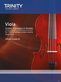 Viola Scales, Arpeggios & Studies Initial-Grade 8 from 2016 