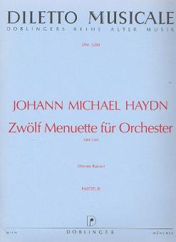 12 Menuetti für kleines Orchester 
