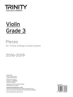 Violin Exam Pieces Grade 3 2016-2019 (part only) 
