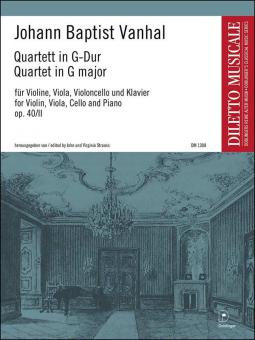Quartet in G major op. 40/II (Weinmann IX:10) 