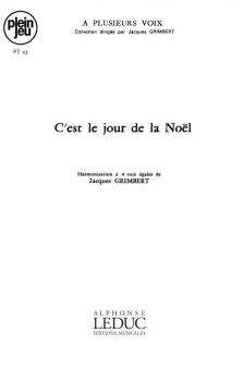 Anonym: Grimbert A Plusieurs Voix PJ45 C'est Le Jour De Noel 