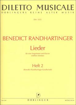 Lieder Heft 2 für mittlere Stimme und Klavier 
