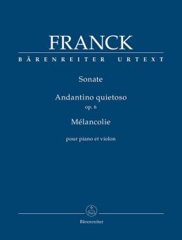 Sonate / Andantino quietoso op. 6 / Mélancolie Standard