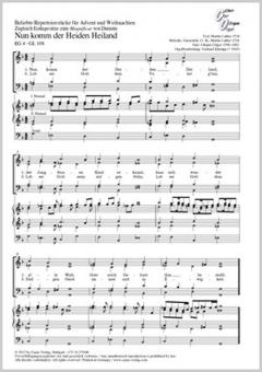 Pièces de répertoire populaires pour l'Avent et Noël. Insérer également des sets pour le Magnificat de Durante 