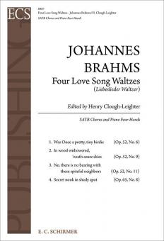 Four Love Song Waltzes, Op.52/6,9,11 & Op.65/8 