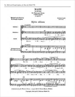 Mass in B-flat 