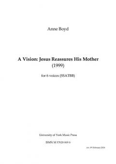 A Vision: Jesus Reassures His Mother 