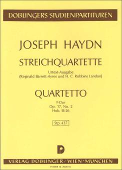 String quartet F major Hob. III:26 op. 17/2 