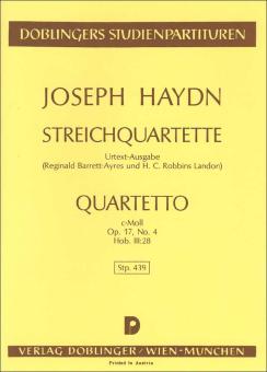 String quartet C minor Hob. III:28 op. 17/4 
