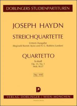 String quartet B minor Hob.III:37 op. 33/1 
