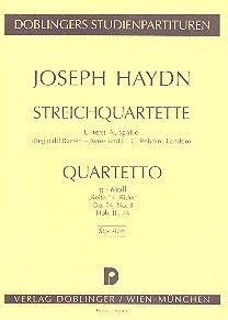 String quartet G minor Hob. III:74 Reiter op. 74/3 