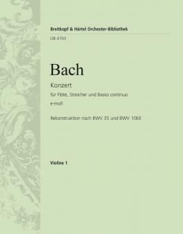 Konzert in e-moll BWV 1059R 