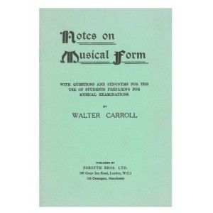 Notes On Musical Form 
