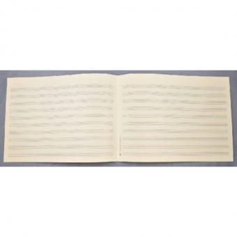 Notenpapier Bach-Format quer 10 Systeme 