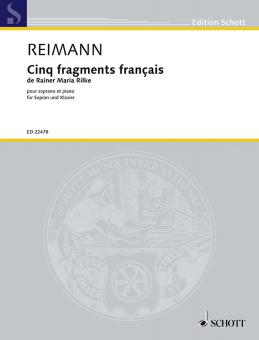 Cinq fragments français de Rainer Maria Rilke Standard
