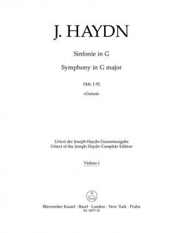 Symphonie en sol majeur Hob. I:92 