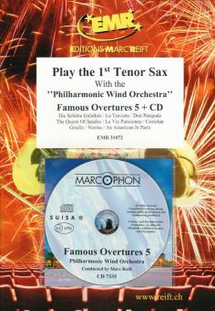 Play the 1st Tenor Sax: Famous Overtures 5 Standard