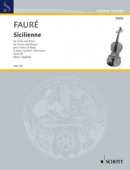 Sicilienne en sol mineur op. 78 Standard