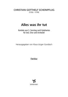 Alles was ihr tut 