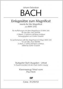 Insérer les mouvements du Magnificat de BWV 243a Download