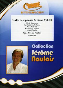 3 Alto Saxophones & Piano Vol. 10 Standard