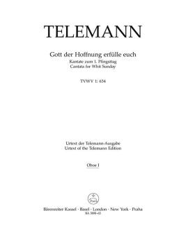 Gott der Hoffnung erfülle euch TVWV 1:634 
