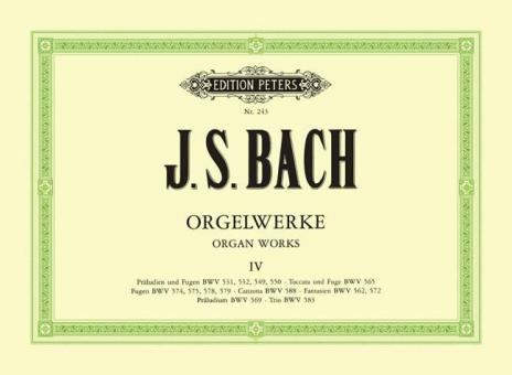Complete Organ Works in 9 Volumes Vol. 4 