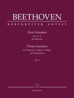 Trois sonates en fa mineur, la majeur, ut majeur op. 2 Standard