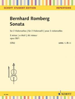 Sonate Mi mineur op. 38/1 Standard
