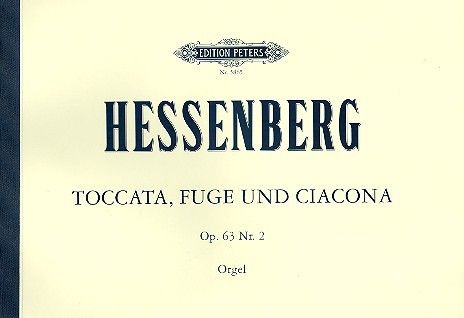 Toccata, Fugue and Ciacona Op. 63 / 2 