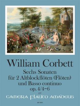 6 sonates op. 4 Vol. II : Sonates 4 - 6 