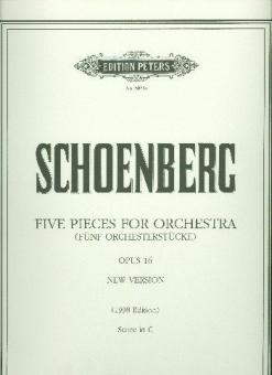 5 Orchestral Pieces Op. 16 