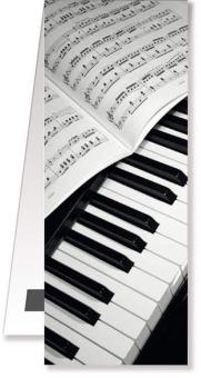 Bookmark Piano - Sheet music magnetic 