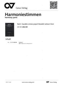 Gaudete omnes populi - Manebit verbum Domini Standard