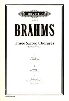 3 Sacred Choruses Op. 37 
