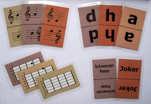 Notenkartenspiel für Gitarre 