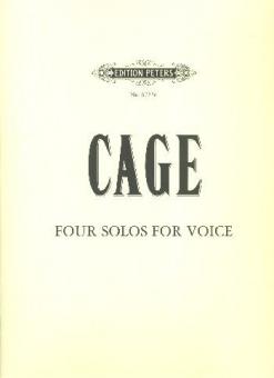 Four Solos for Voice (93-96) 