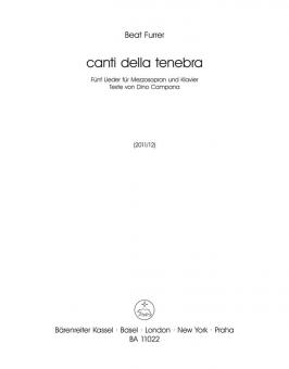 canti delle tenebra Standard