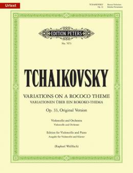 Variations on a Rococo Theme Op. 33: Original 