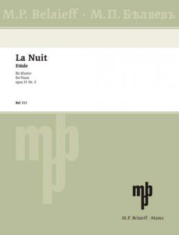La Nuit en mi majeur op. 31/3 Standard