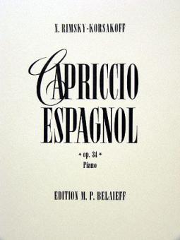 Capriccio Espagnol A Major Op.34 