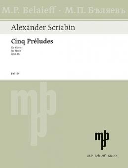 Cinq Préludes op. 16 Standard