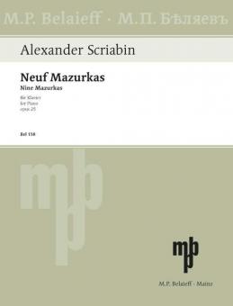 Neuf Mazurkas op. 25 Standard