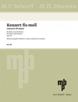 Piano Concerto F# Minor Op. 20 Standard