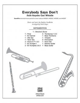 Everybody Says Don't (SoundPax) 