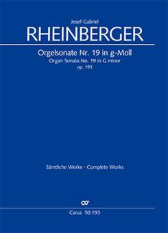 Sonate pour orgue No.19 en sol mineur 