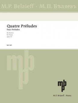 Quatre Préludes op. 33 Standard